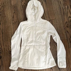 lululemon athletica White Hooded Jacket